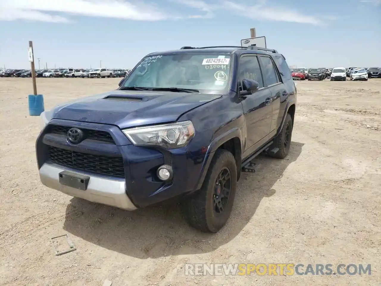 2 Photograph of a damaged car JTEBU5JR0K5680099 TOYOTA 4RUNNER 2019