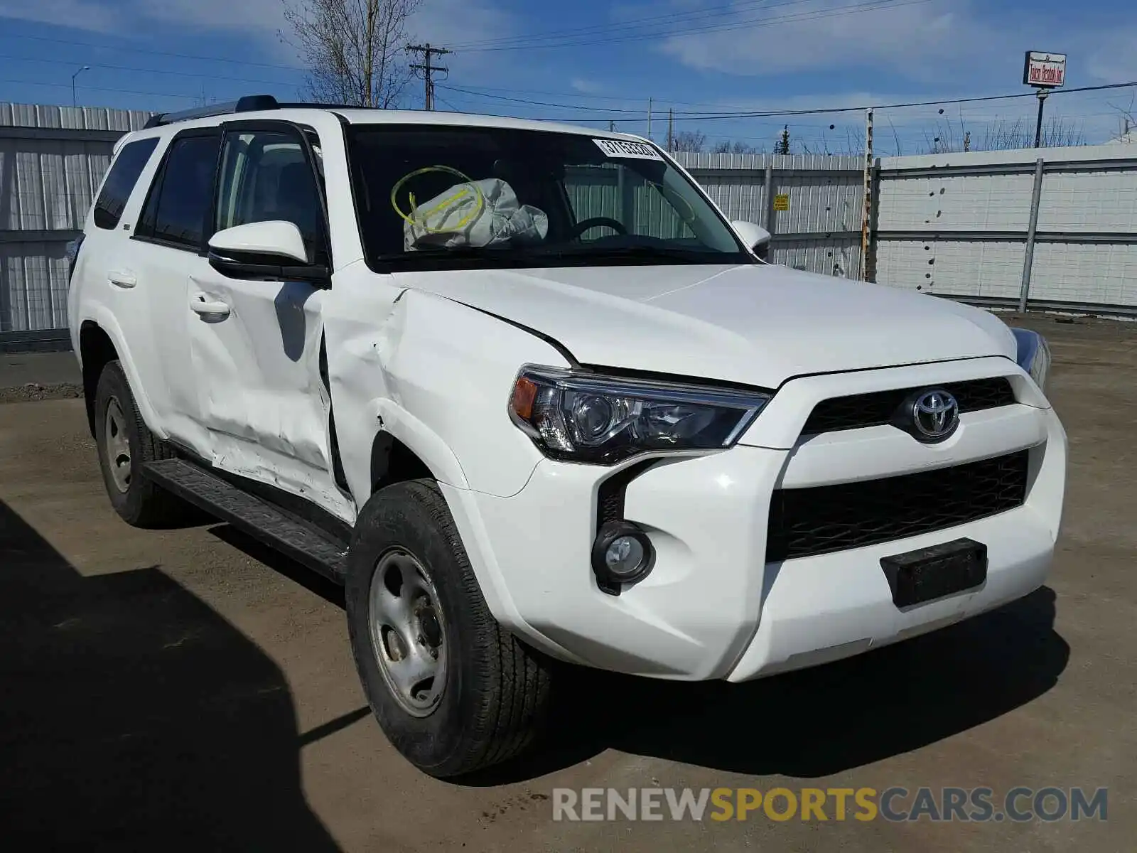 1 Photograph of a damaged car JTEBU5JR0K5684296 TOYOTA 4RUNNER 2019