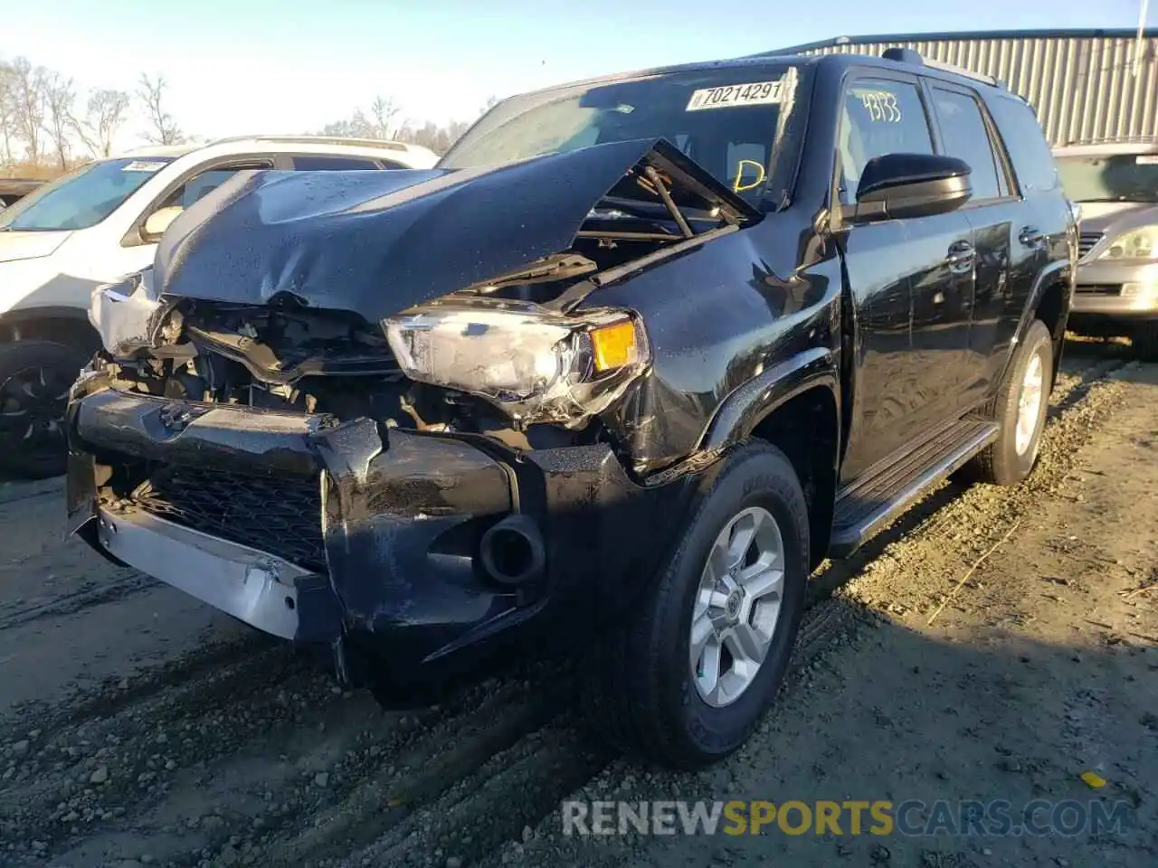 2 Photograph of a damaged car JTEBU5JR0K5684458 TOYOTA 4RUNNER 2019