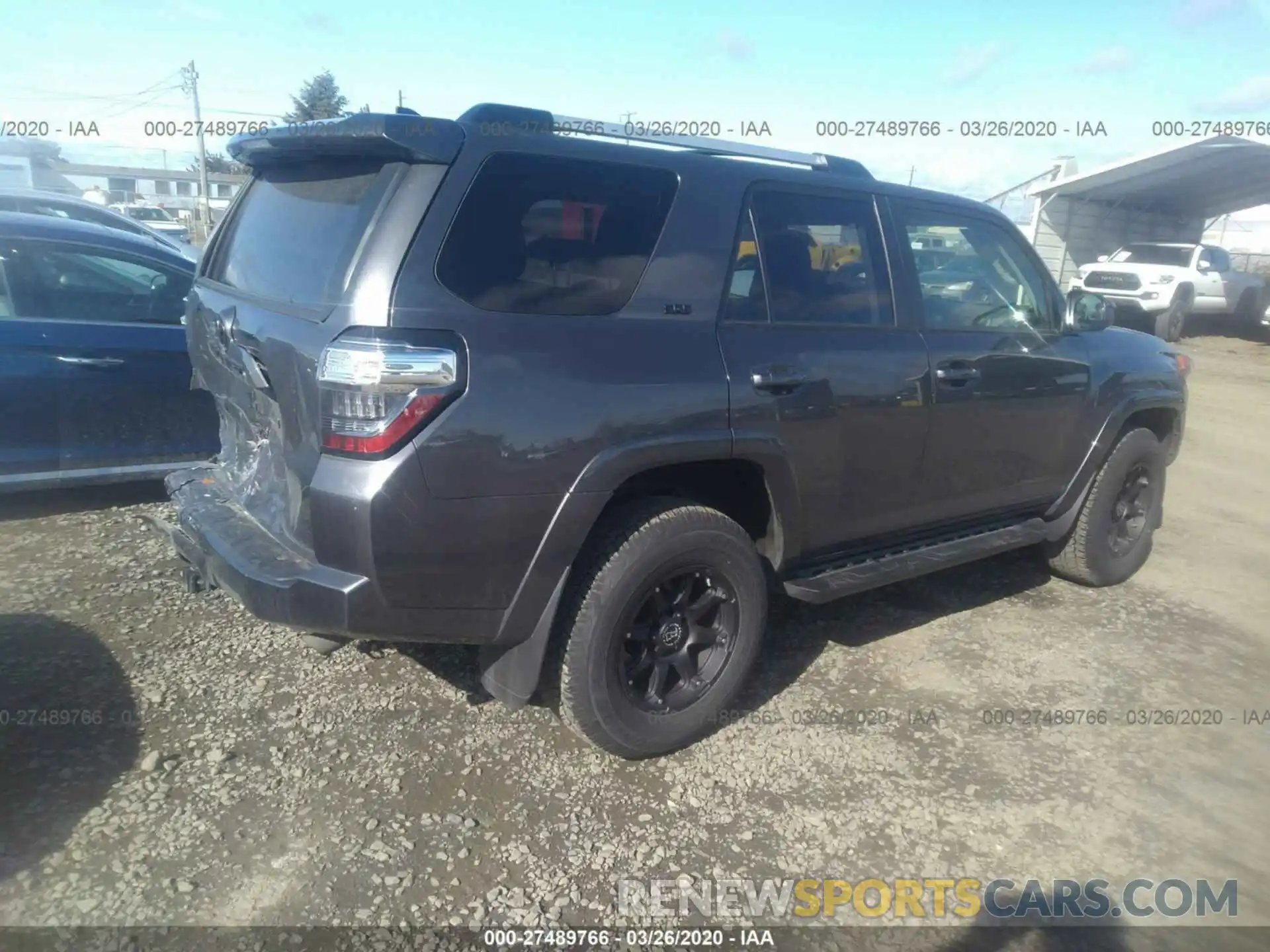 4 Photograph of a damaged car JTEBU5JR0K5685402 TOYOTA 4RUNNER 2019