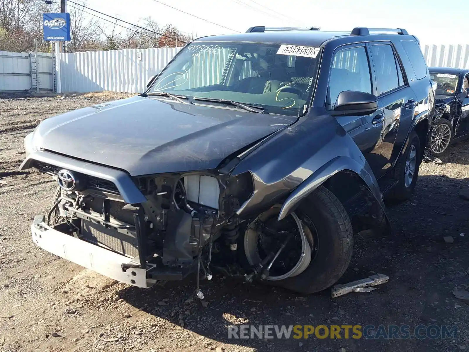 2 Photograph of a damaged car JTEBU5JR0K5685528 TOYOTA 4RUNNER 2019