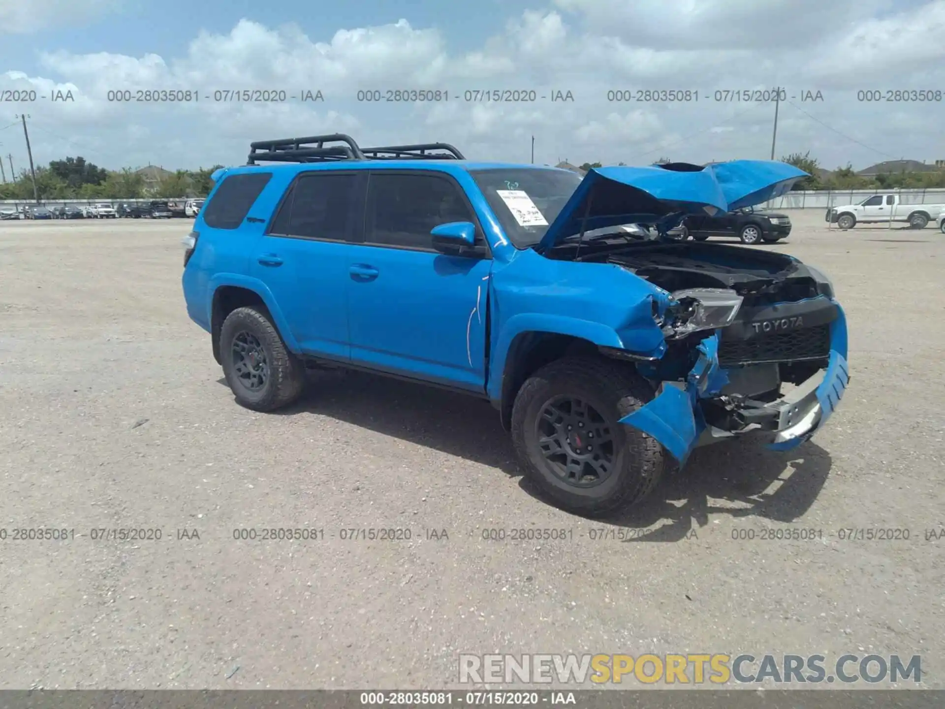 1 Photograph of a damaged car JTEBU5JR0K5686422 TOYOTA 4RUNNER 2019