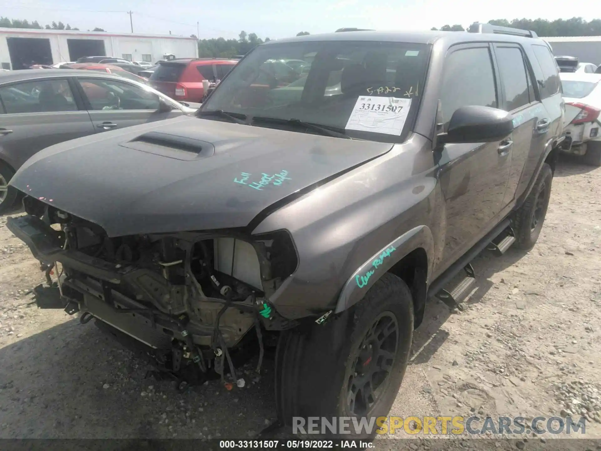 2 Photograph of a damaged car JTEBU5JR0K5696755 TOYOTA 4RUNNER 2019