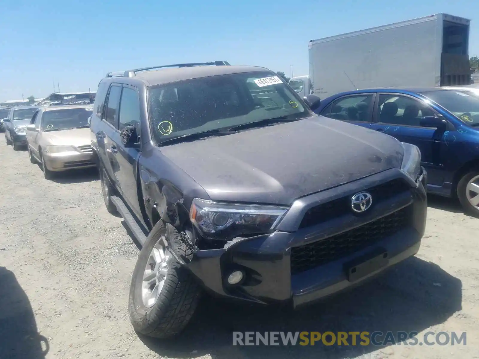 1 Photograph of a damaged car JTEBU5JR0K5697145 TOYOTA 4RUNNER 2019