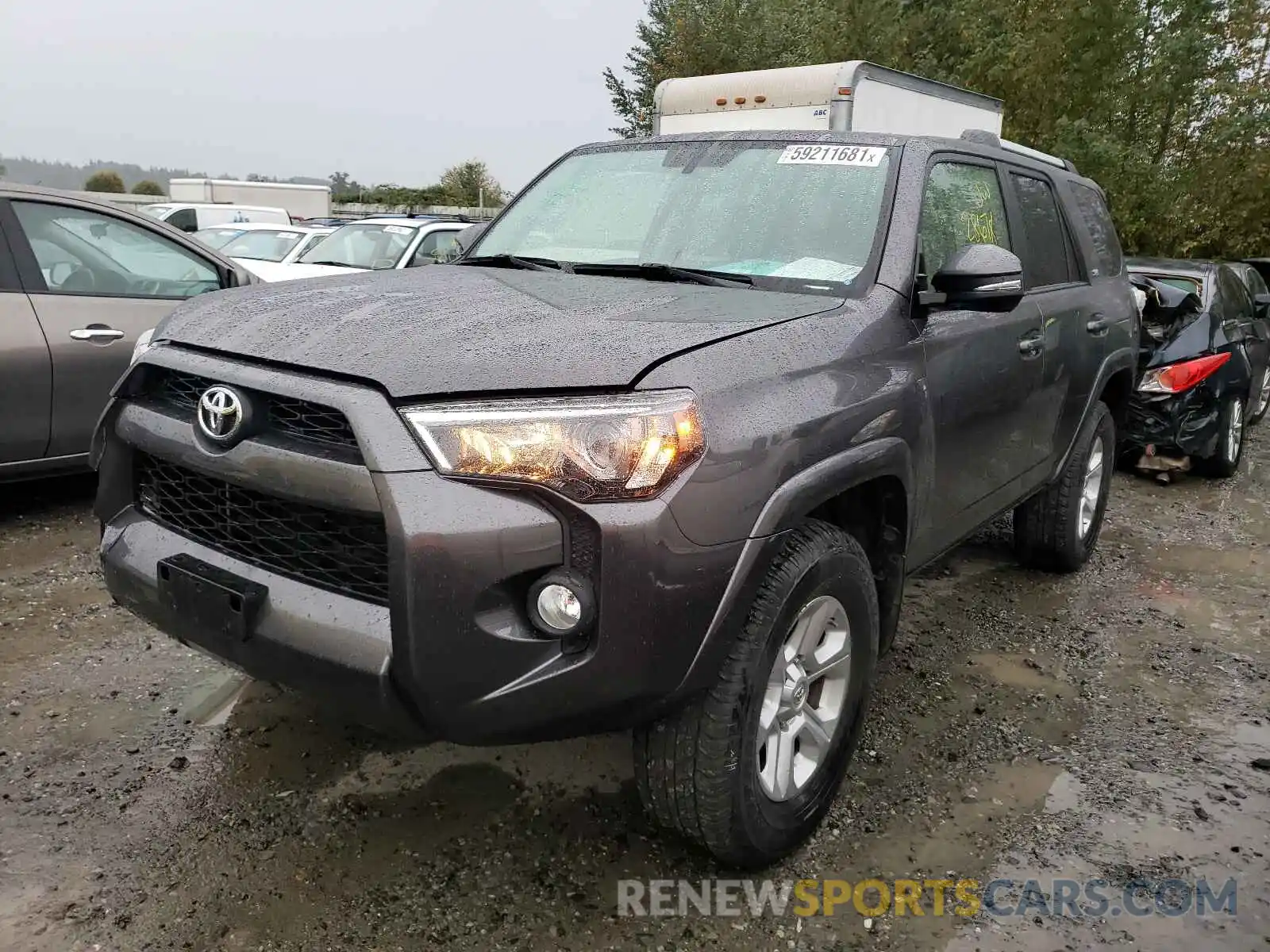 2 Photograph of a damaged car JTEBU5JR0K5697937 TOYOTA 4RUNNER 2019