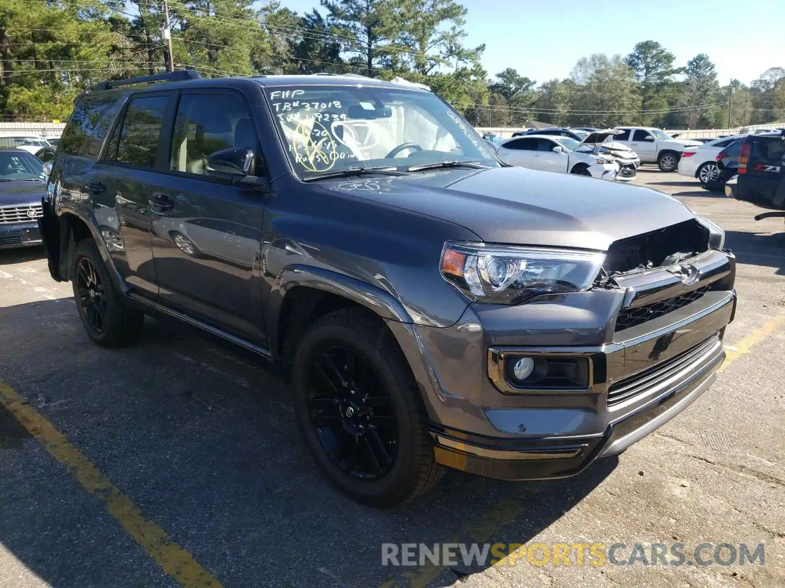 1 Photograph of a damaged car JTEBU5JR0K5698540 TOYOTA 4RUNNER 2019