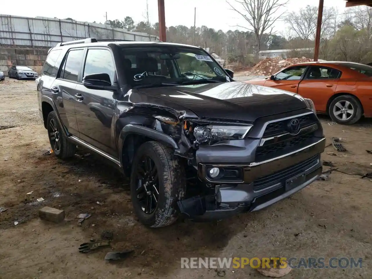 1 Photograph of a damaged car JTEBU5JR0K5700643 TOYOTA 4RUNNER 2019