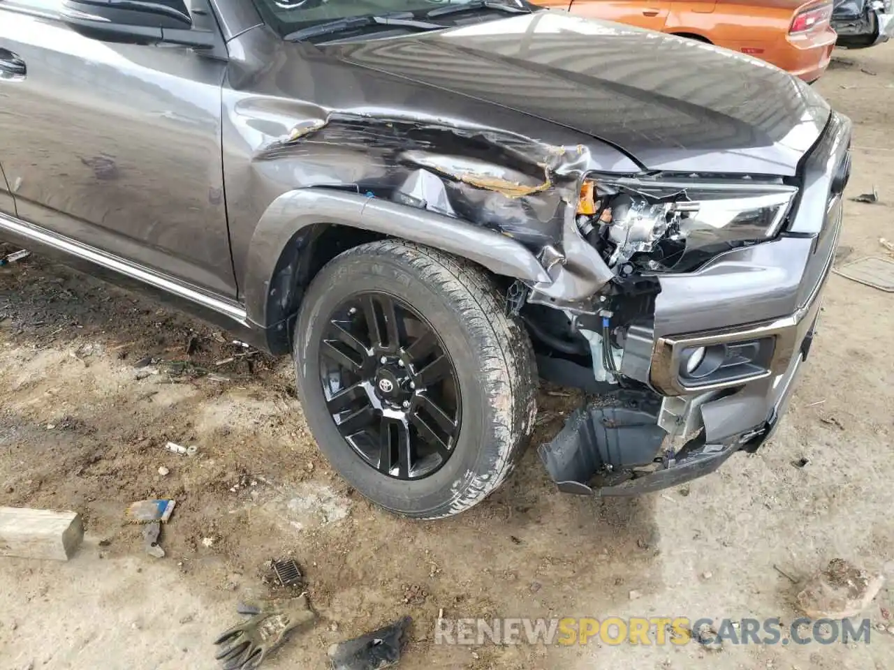 9 Photograph of a damaged car JTEBU5JR0K5700643 TOYOTA 4RUNNER 2019