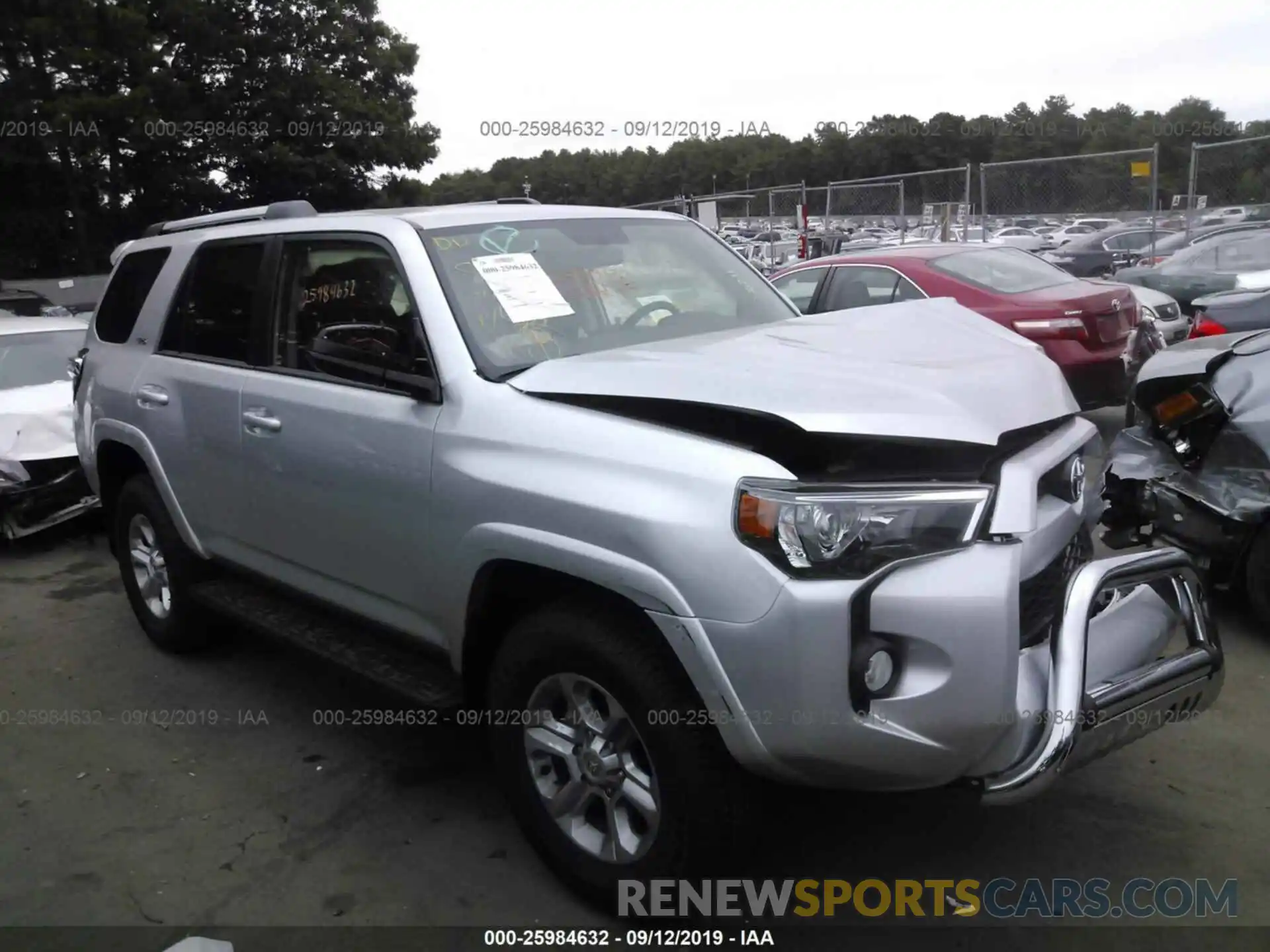 1 Photograph of a damaged car JTEBU5JR0K5702165 TOYOTA 4RUNNER 2019