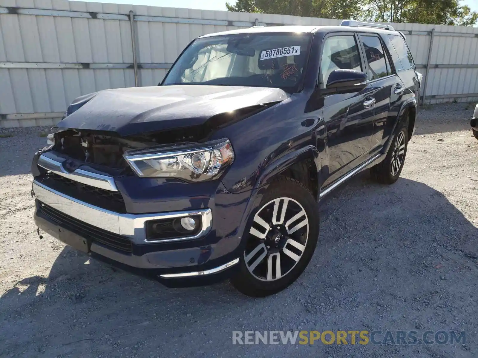 2 Photograph of a damaged car JTEBU5JR0K5708869 TOYOTA 4RUNNER 2019