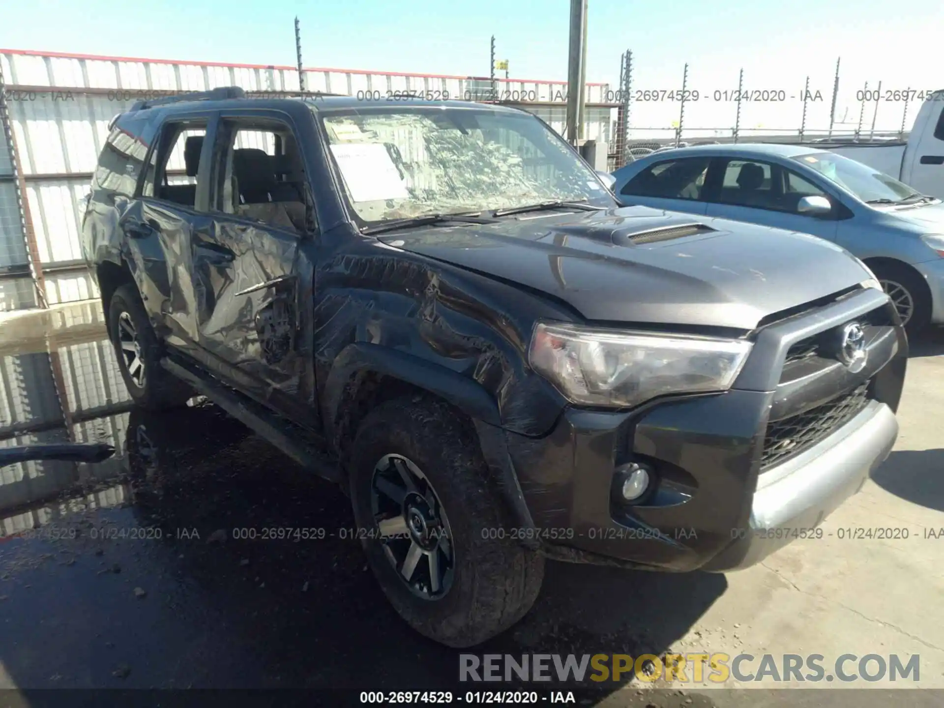 1 Photograph of a damaged car JTEBU5JR0K5714722 TOYOTA 4RUNNER 2019