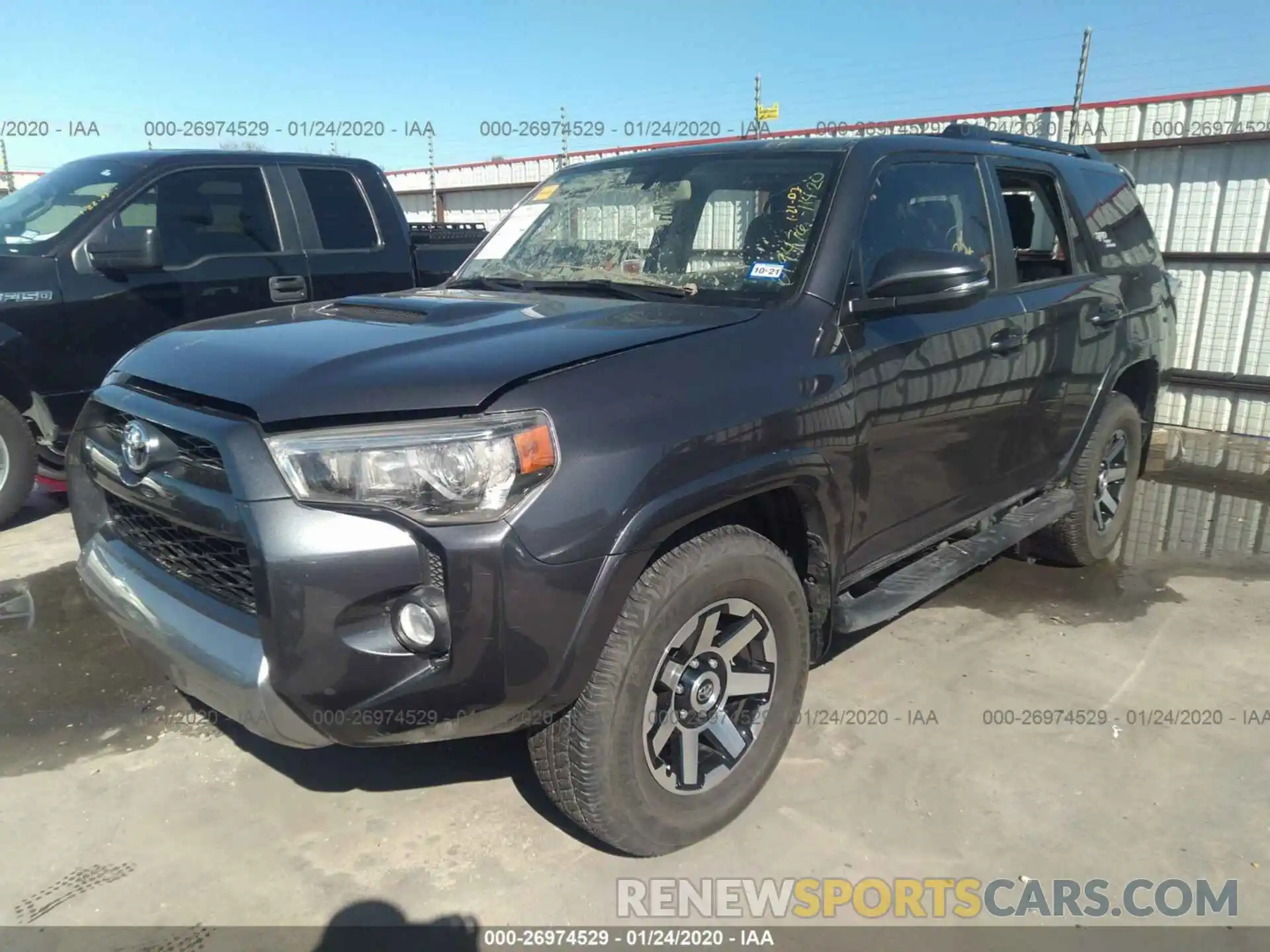 2 Photograph of a damaged car JTEBU5JR0K5714722 TOYOTA 4RUNNER 2019