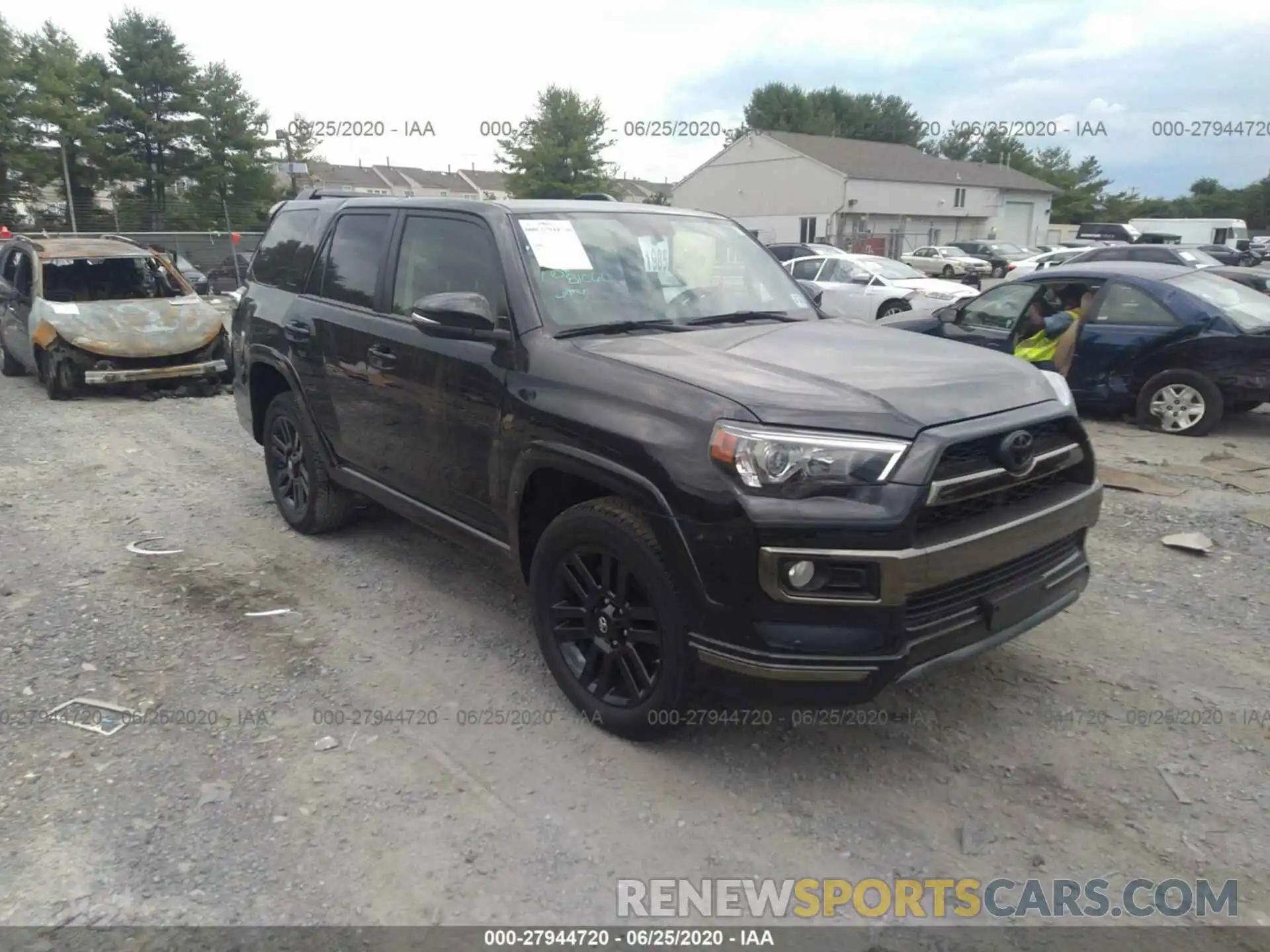 1 Photograph of a damaged car JTEBU5JR0K5722500 TOYOTA 4RUNNER 2019