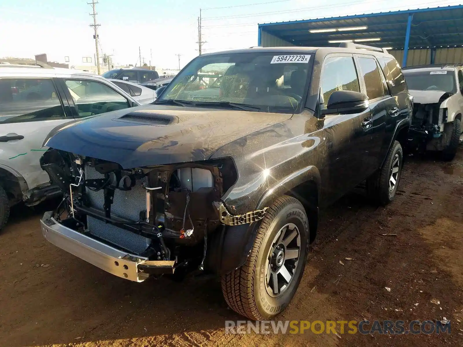 2 Фотография поврежденного автомобиля JTEBU5JR0K5723257 TOYOTA 4RUNNER 2019