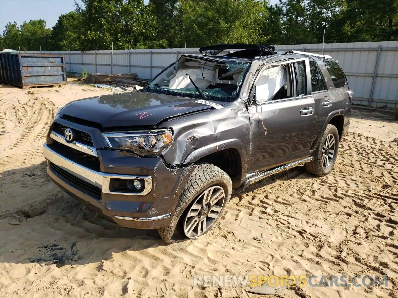 2 Photograph of a damaged car JTEBU5JR0K5725770 TOYOTA 4RUNNER 2019