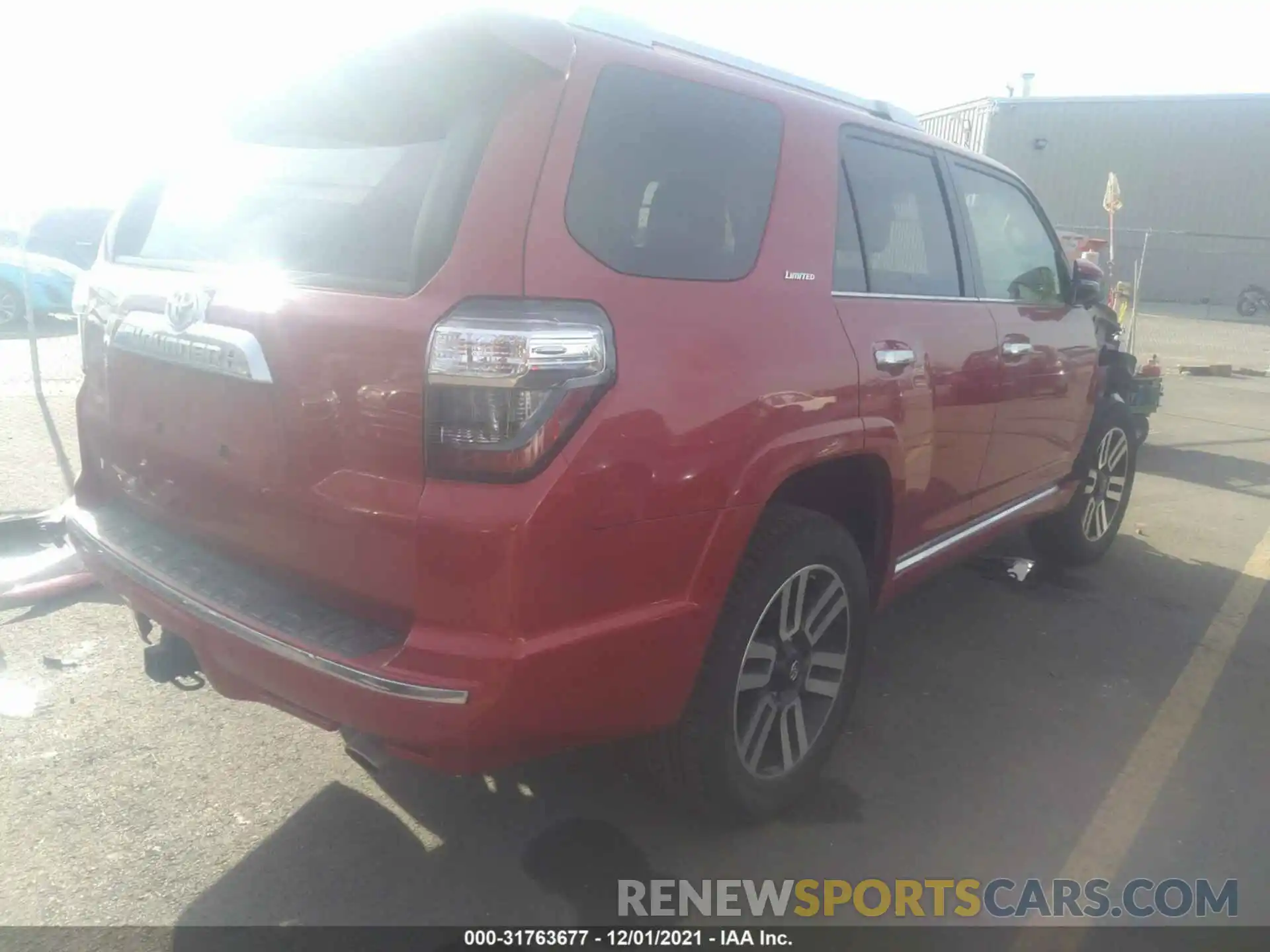 4 Фотография поврежденного автомобиля JTEBU5JR0K5729785 TOYOTA 4RUNNER 2019