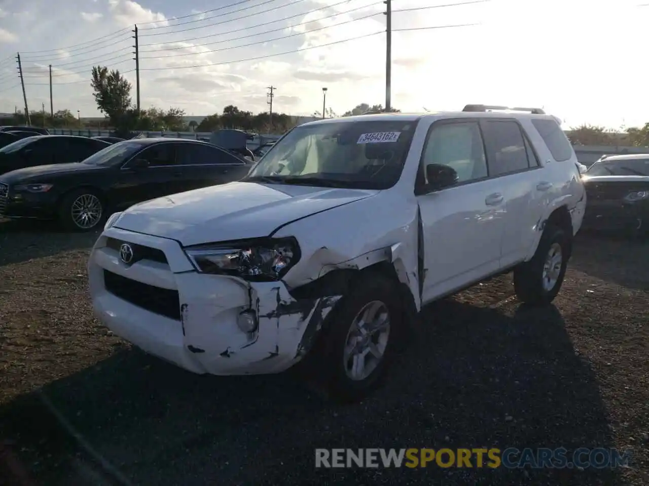 2 Photograph of a damaged car JTEBU5JR0K5736381 TOYOTA 4RUNNER 2019