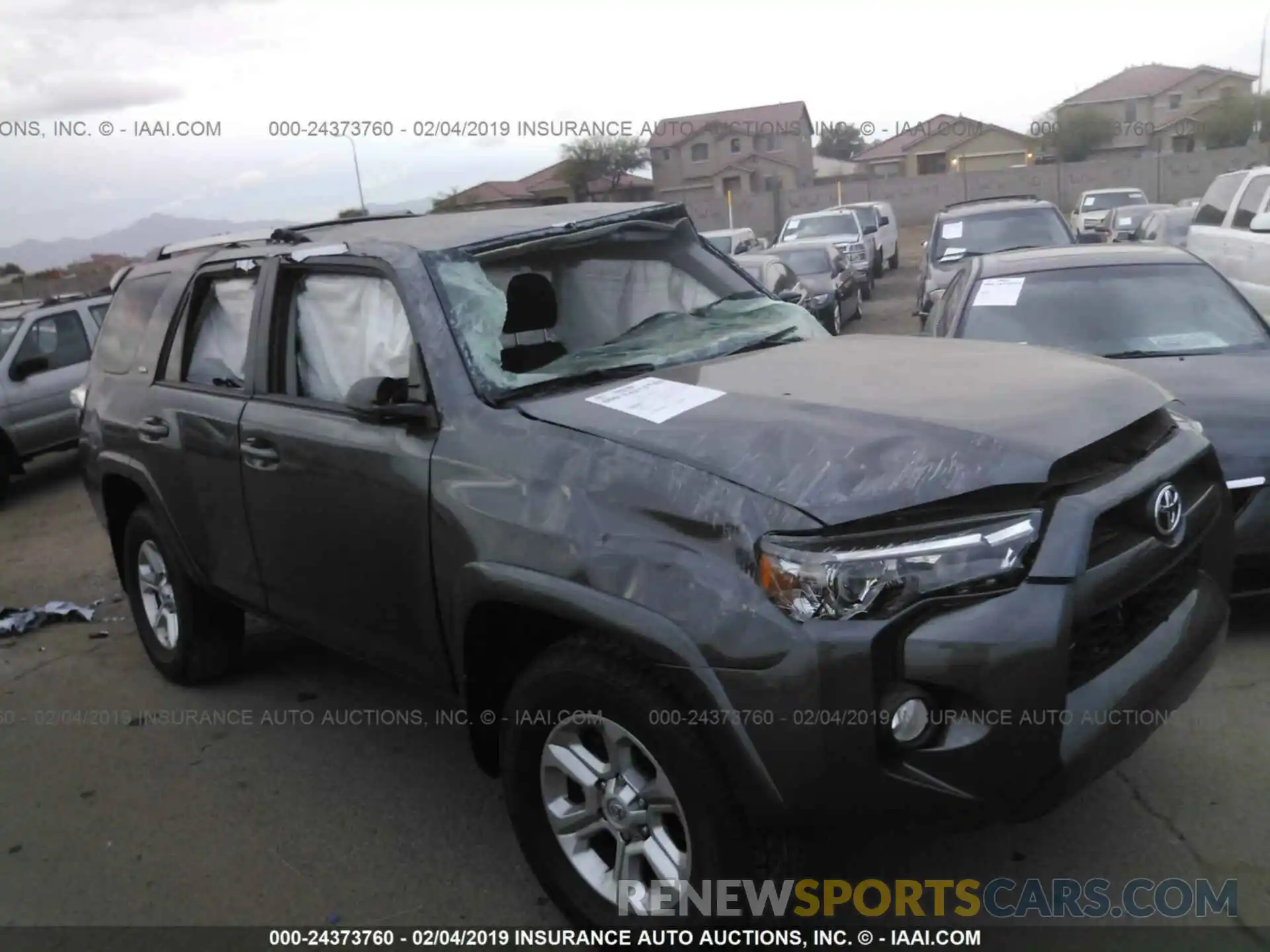 1 Photograph of a damaged car JTEBU5JR1K5613737 TOYOTA 4RUNNER 2019