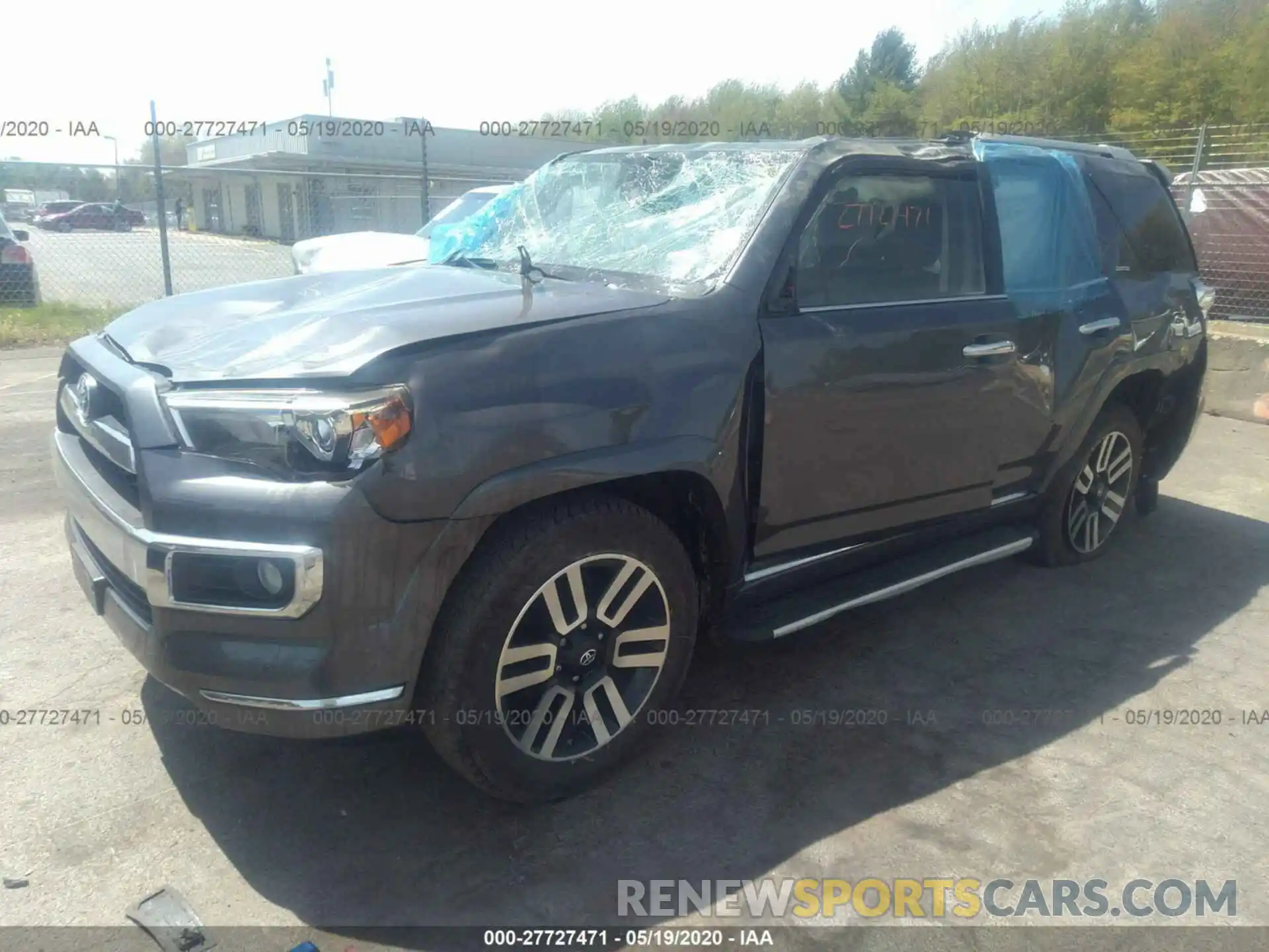 2 Photograph of a damaged car JTEBU5JR1K5622745 TOYOTA 4RUNNER 2019