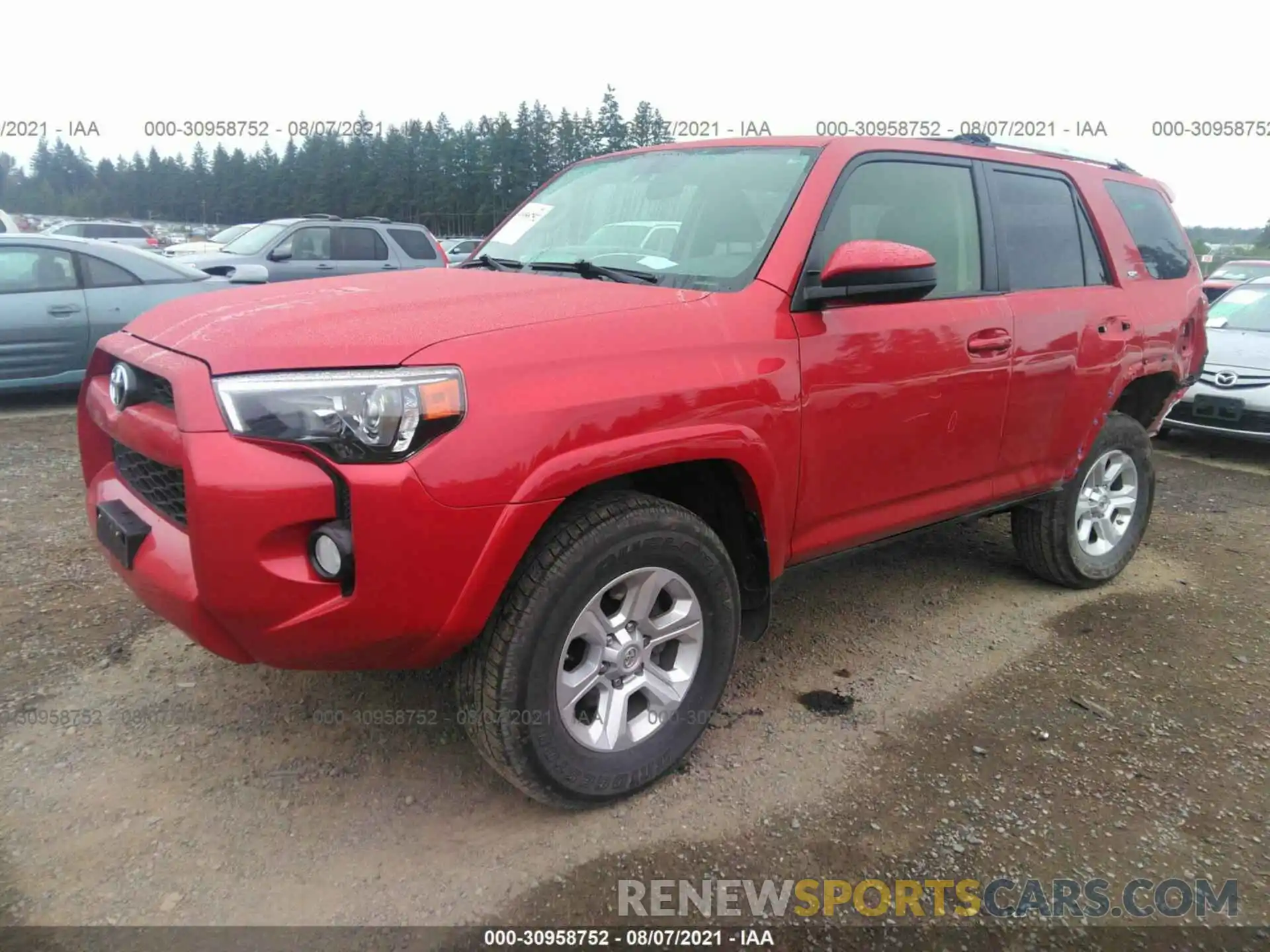 2 Photograph of a damaged car JTEBU5JR1K5626116 TOYOTA 4RUNNER 2019