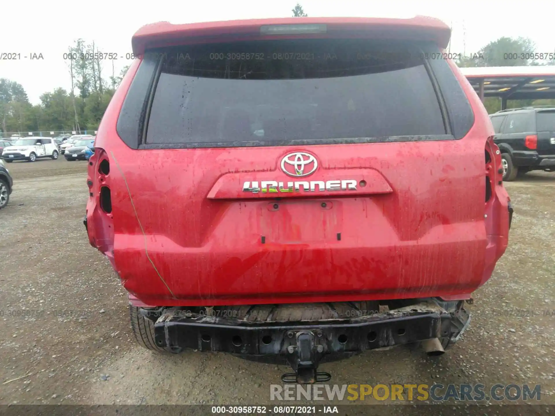 6 Photograph of a damaged car JTEBU5JR1K5626116 TOYOTA 4RUNNER 2019