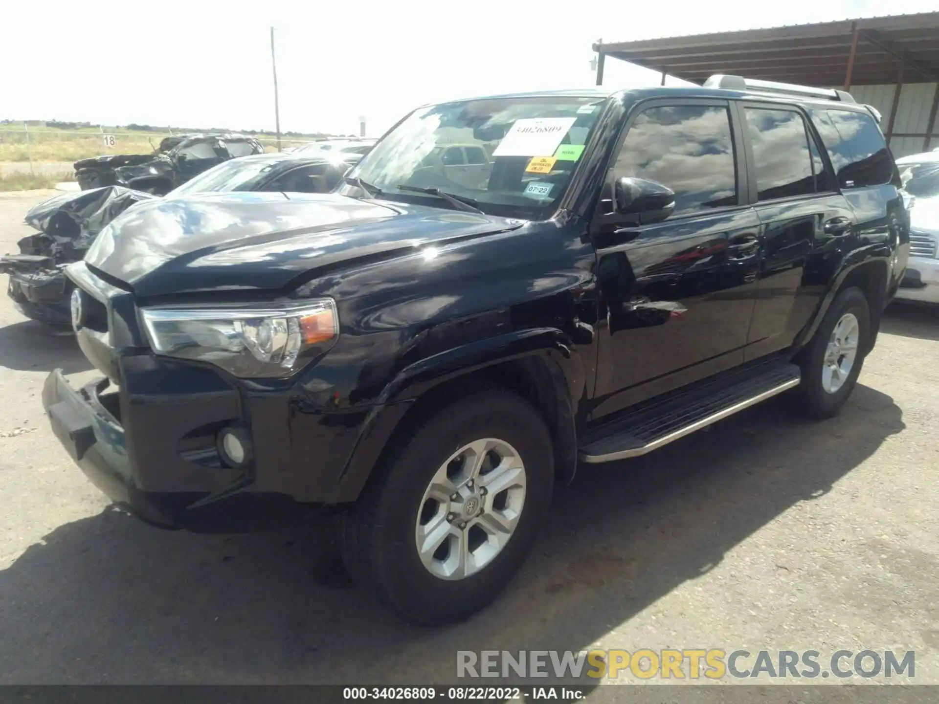 2 Photograph of a damaged car JTEBU5JR1K5631655 TOYOTA 4RUNNER 2019