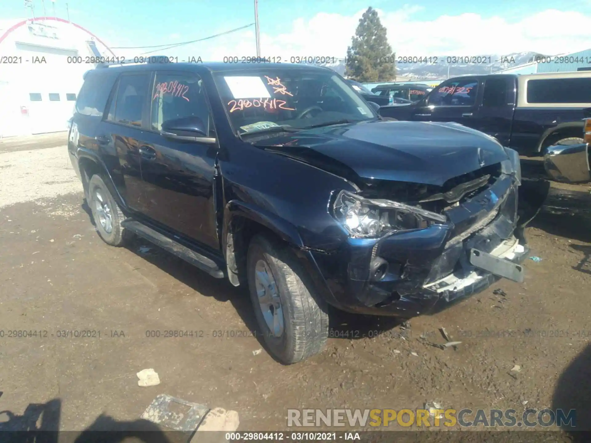 1 Photograph of a damaged car JTEBU5JR1K5634202 TOYOTA 4RUNNER 2019