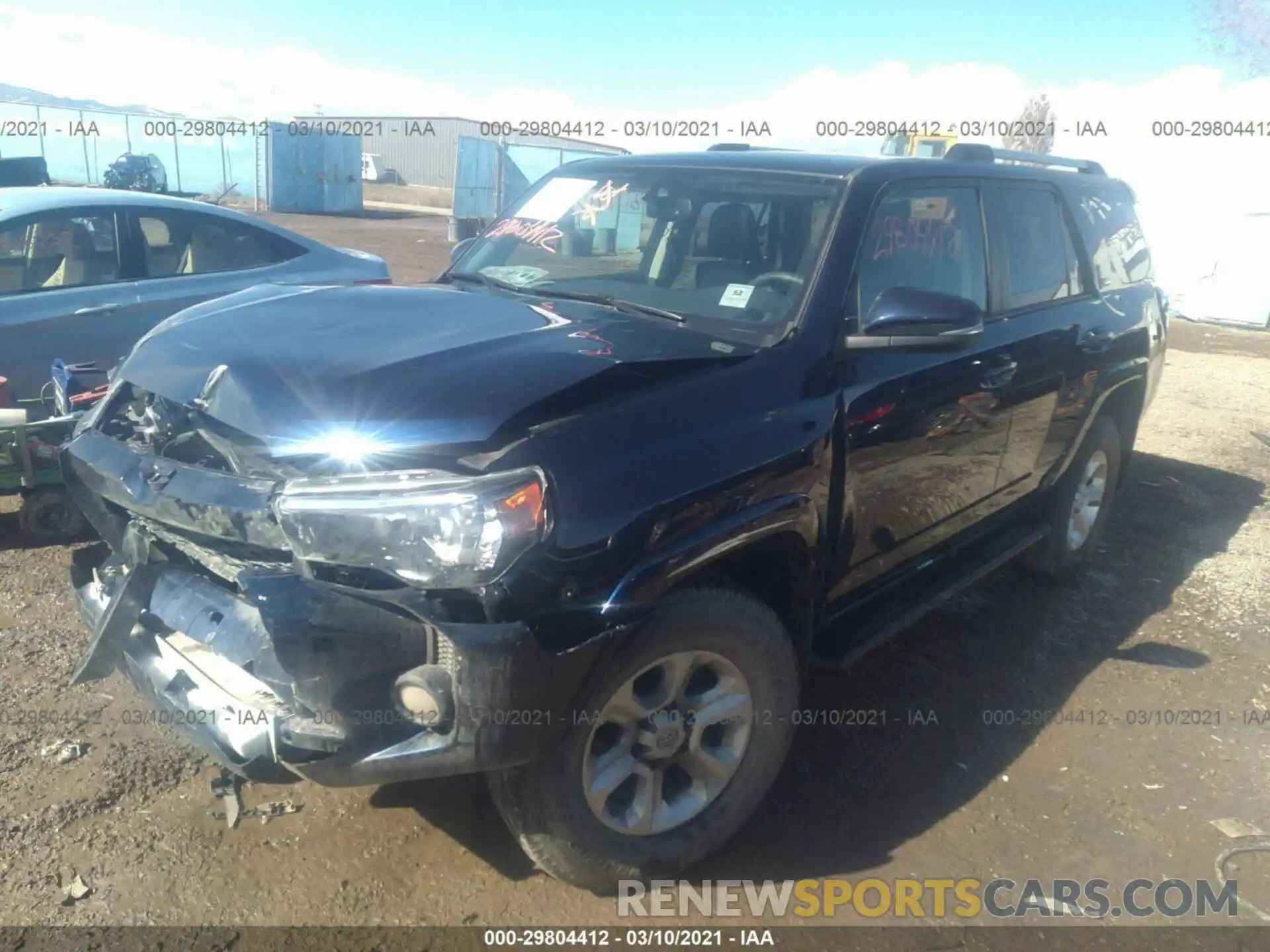 2 Photograph of a damaged car JTEBU5JR1K5634202 TOYOTA 4RUNNER 2019