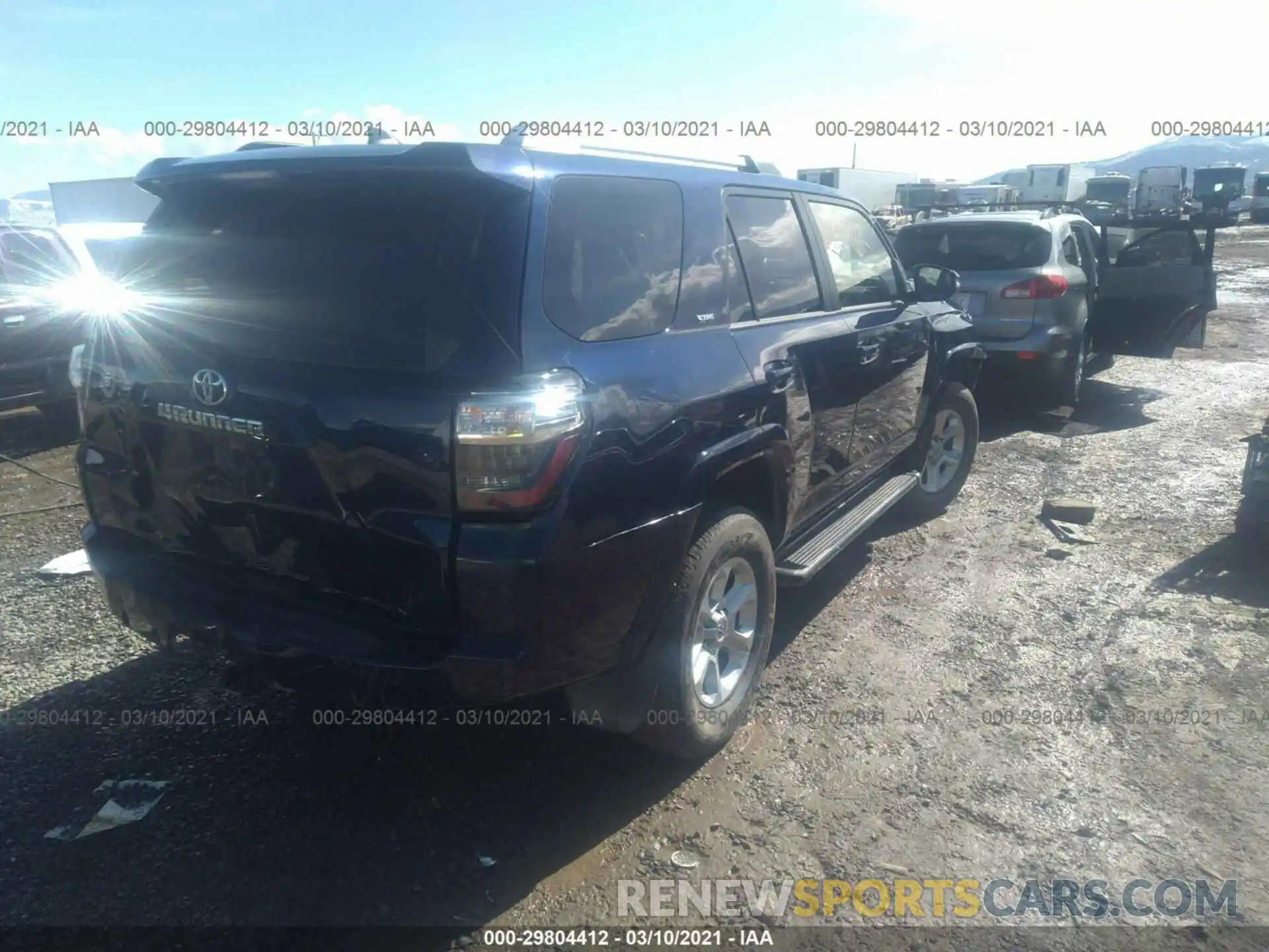 4 Фотография поврежденного автомобиля JTEBU5JR1K5634202 TOYOTA 4RUNNER 2019