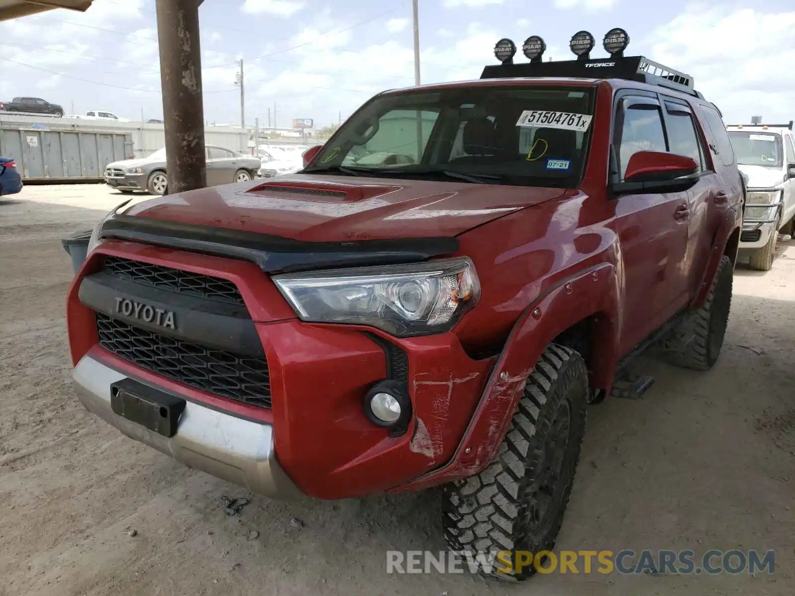 2 Фотография поврежденного автомобиля JTEBU5JR1K5636130 TOYOTA 4RUNNER 2019