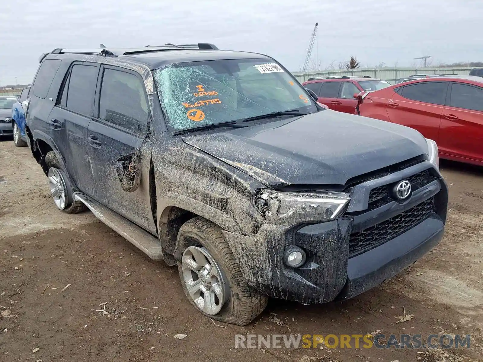 1 Photograph of a damaged car JTEBU5JR1K5637715 TOYOTA 4RUNNER 2019