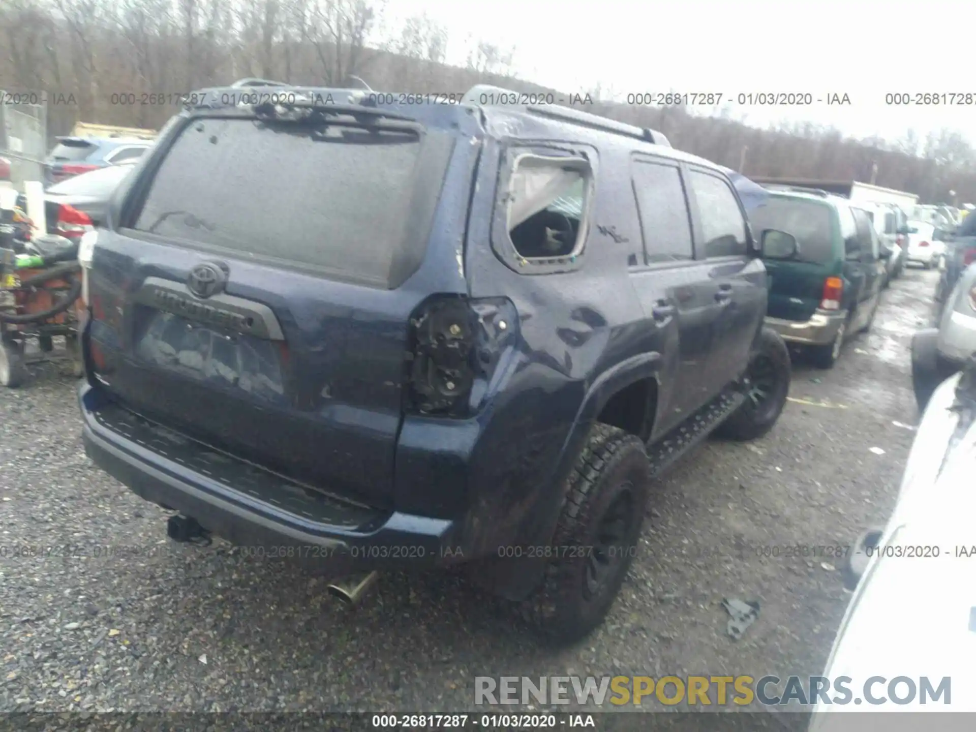 4 Фотография поврежденного автомобиля JTEBU5JR1K5639626 TOYOTA 4RUNNER 2019