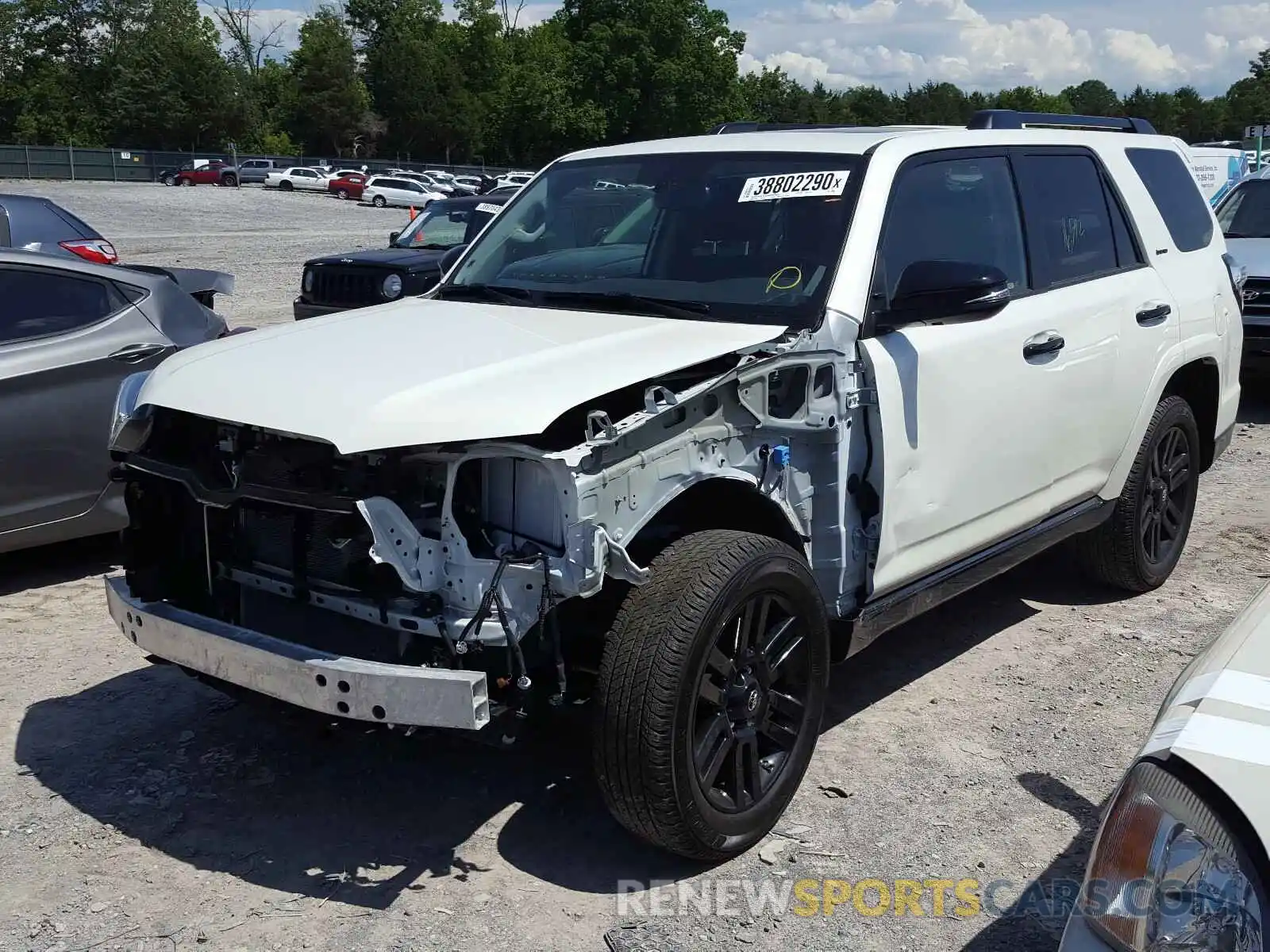 2 Photograph of a damaged car JTEBU5JR1K5639996 TOYOTA 4RUNNER 2019