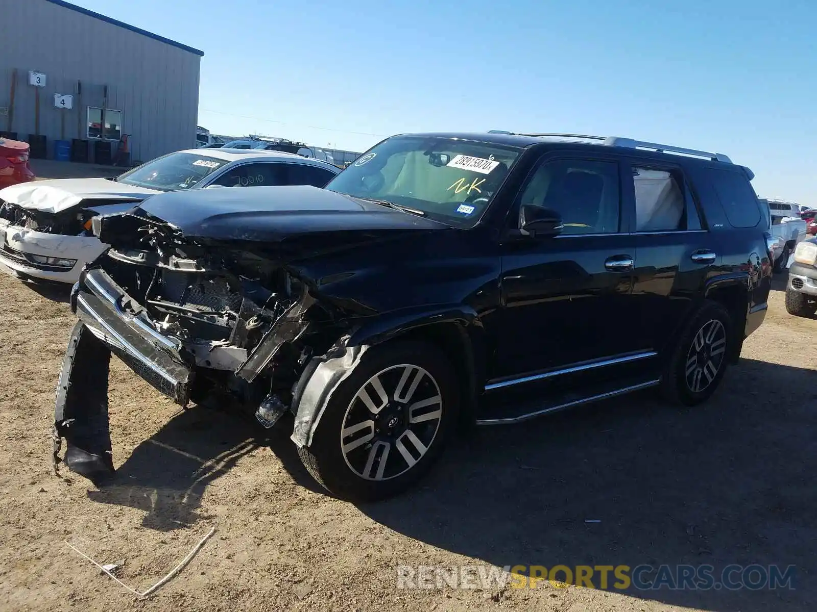 2 Photograph of a damaged car JTEBU5JR1K5641926 TOYOTA 4RUNNER 2019