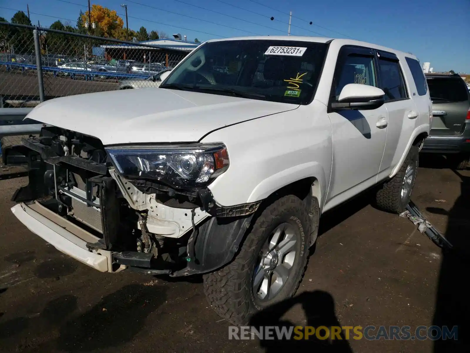 2 Photograph of a damaged car JTEBU5JR1K5642834 TOYOTA 4RUNNER 2019