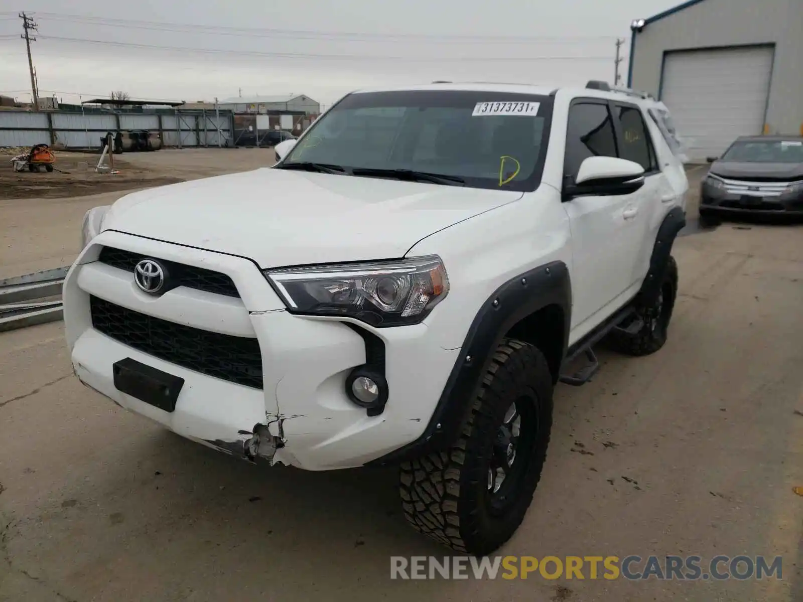 2 Photograph of a damaged car JTEBU5JR1K5643949 TOYOTA 4RUNNER 2019