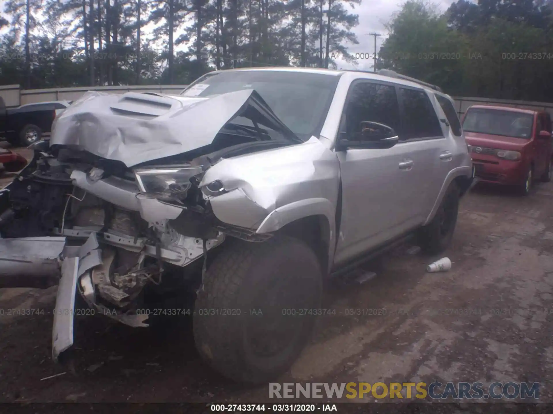 2 Photograph of a damaged car JTEBU5JR1K5647211 TOYOTA 4RUNNER 2019