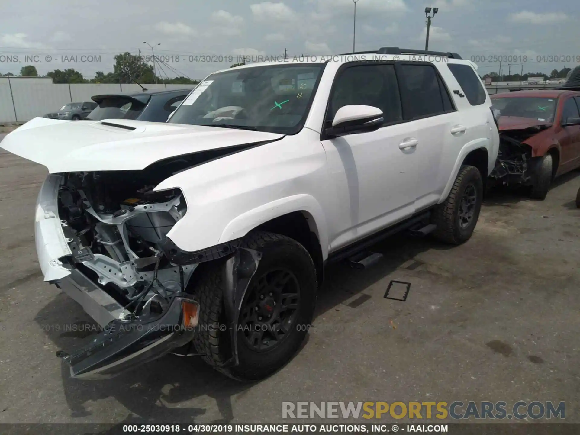 2 Photograph of a damaged car JTEBU5JR1K5649945 TOYOTA 4RUNNER 2019