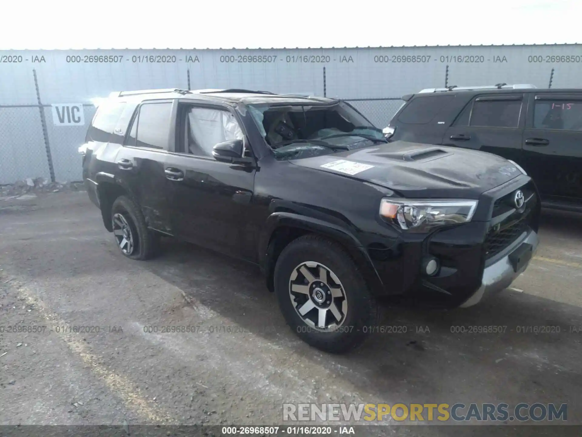 1 Photograph of a damaged car JTEBU5JR1K5649962 TOYOTA 4RUNNER 2019