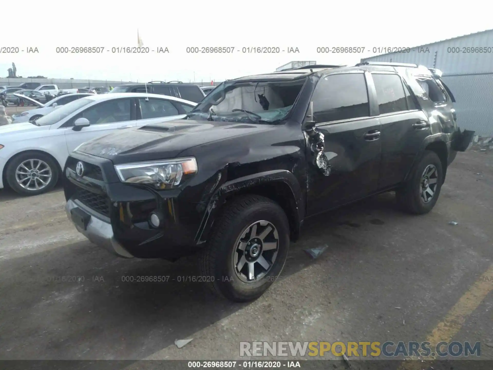 2 Photograph of a damaged car JTEBU5JR1K5649962 TOYOTA 4RUNNER 2019