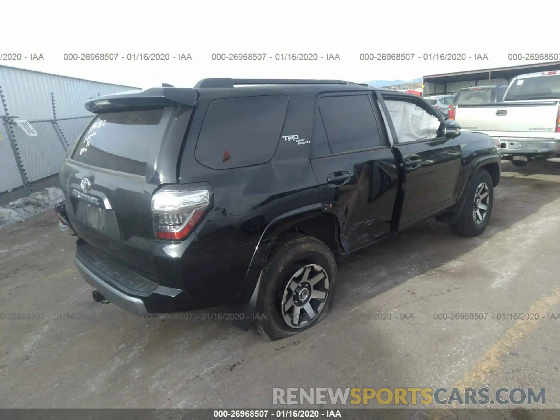 4 Photograph of a damaged car JTEBU5JR1K5649962 TOYOTA 4RUNNER 2019