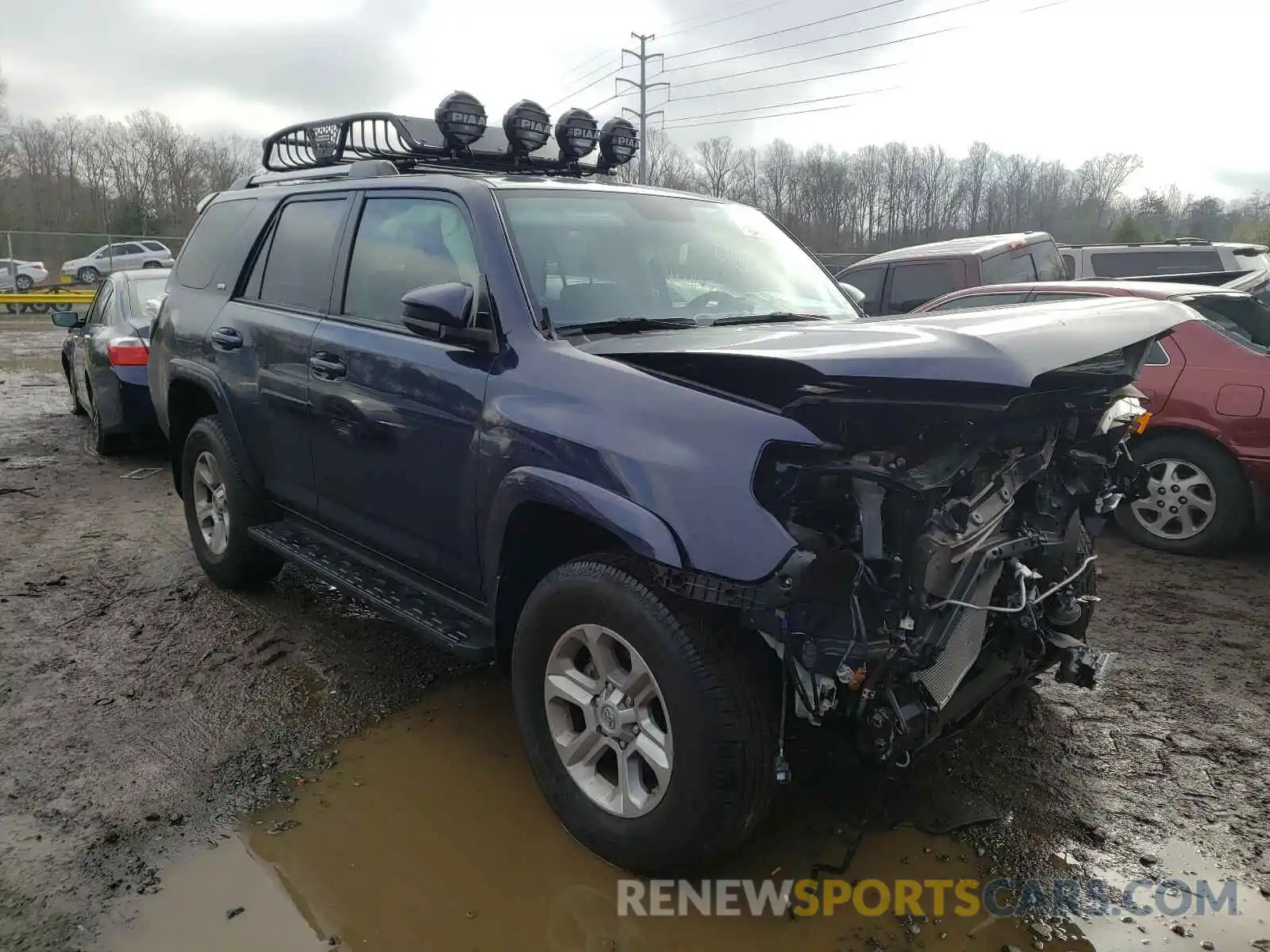 1 Photograph of a damaged car JTEBU5JR1K5652439 TOYOTA 4RUNNER 2019