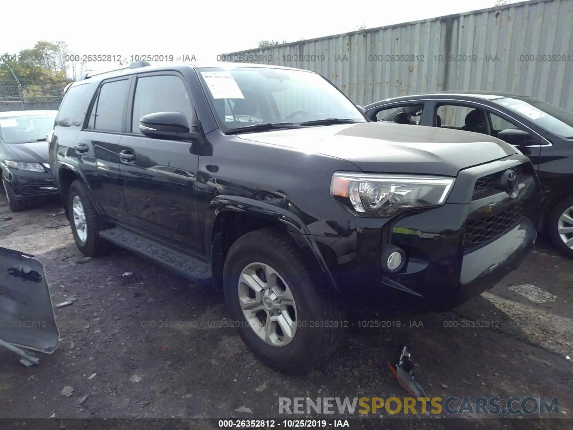 1 Photograph of a damaged car JTEBU5JR1K5653221 TOYOTA 4RUNNER 2019