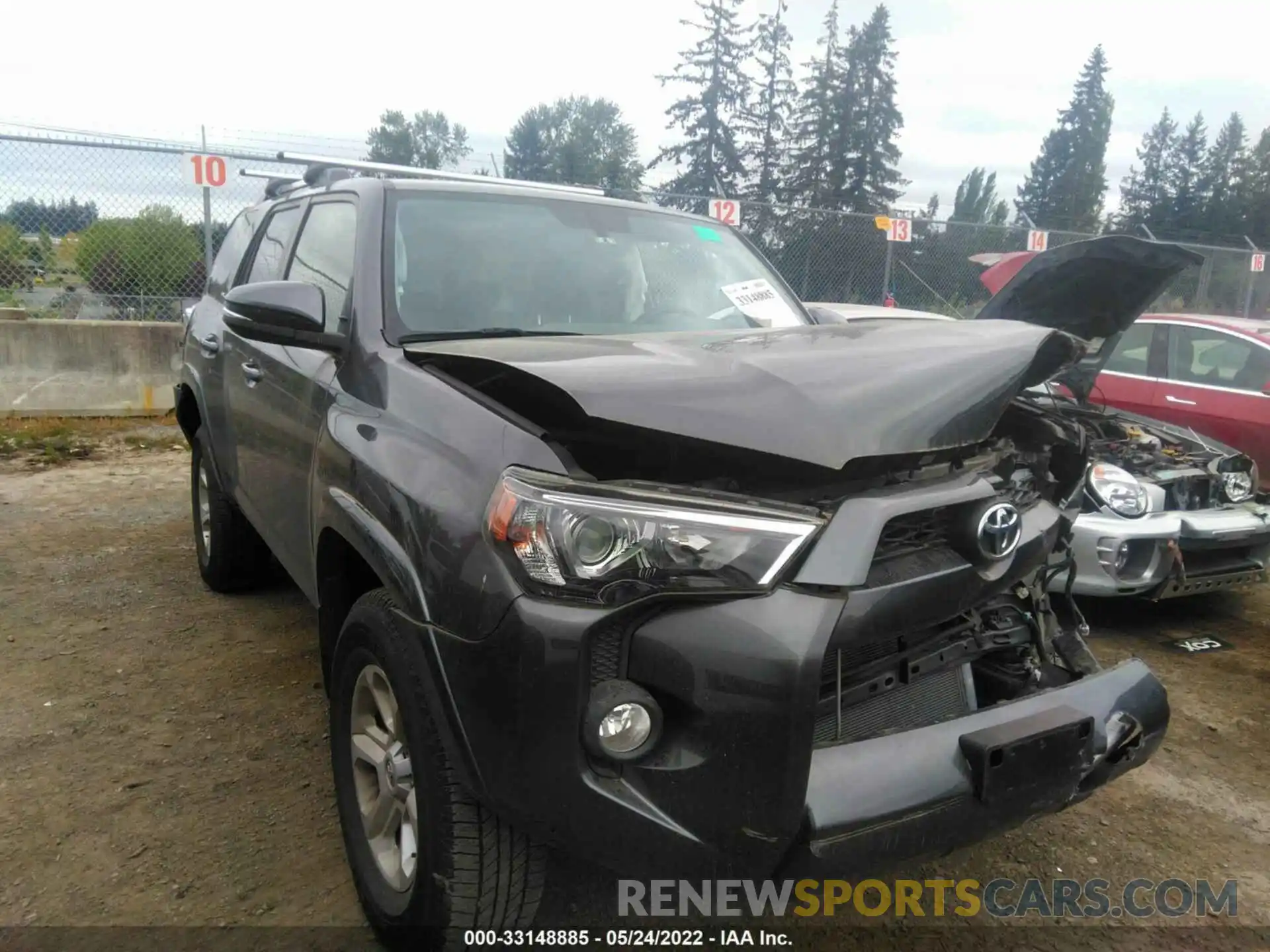 1 Photograph of a damaged car JTEBU5JR1K5655406 TOYOTA 4RUNNER 2019