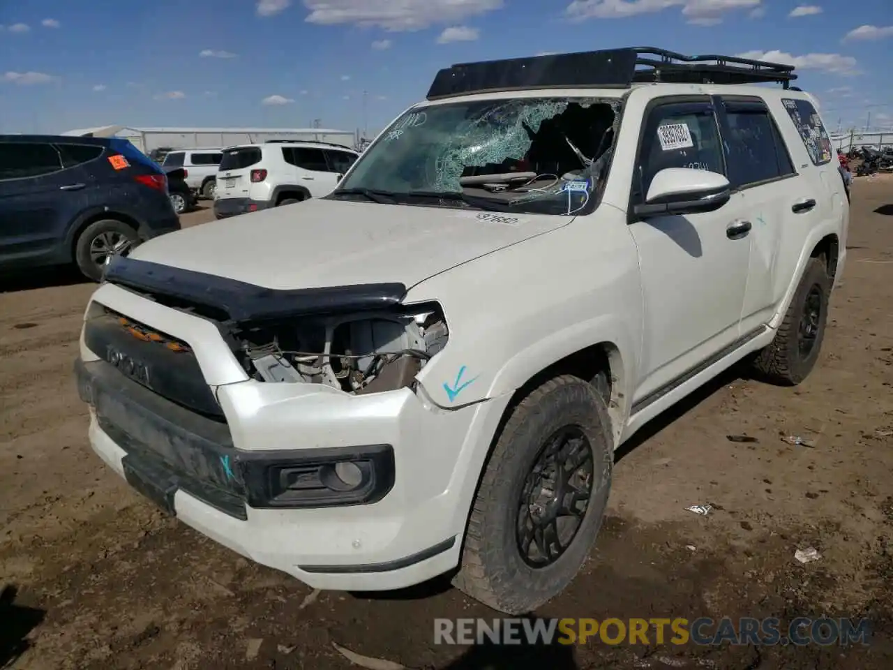 2 Photograph of a damaged car JTEBU5JR1K5657334 TOYOTA 4RUNNER 2019