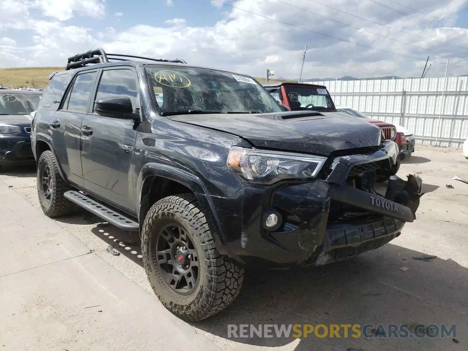 1 Photograph of a damaged car JTEBU5JR1K5663151 TOYOTA 4RUNNER 2019