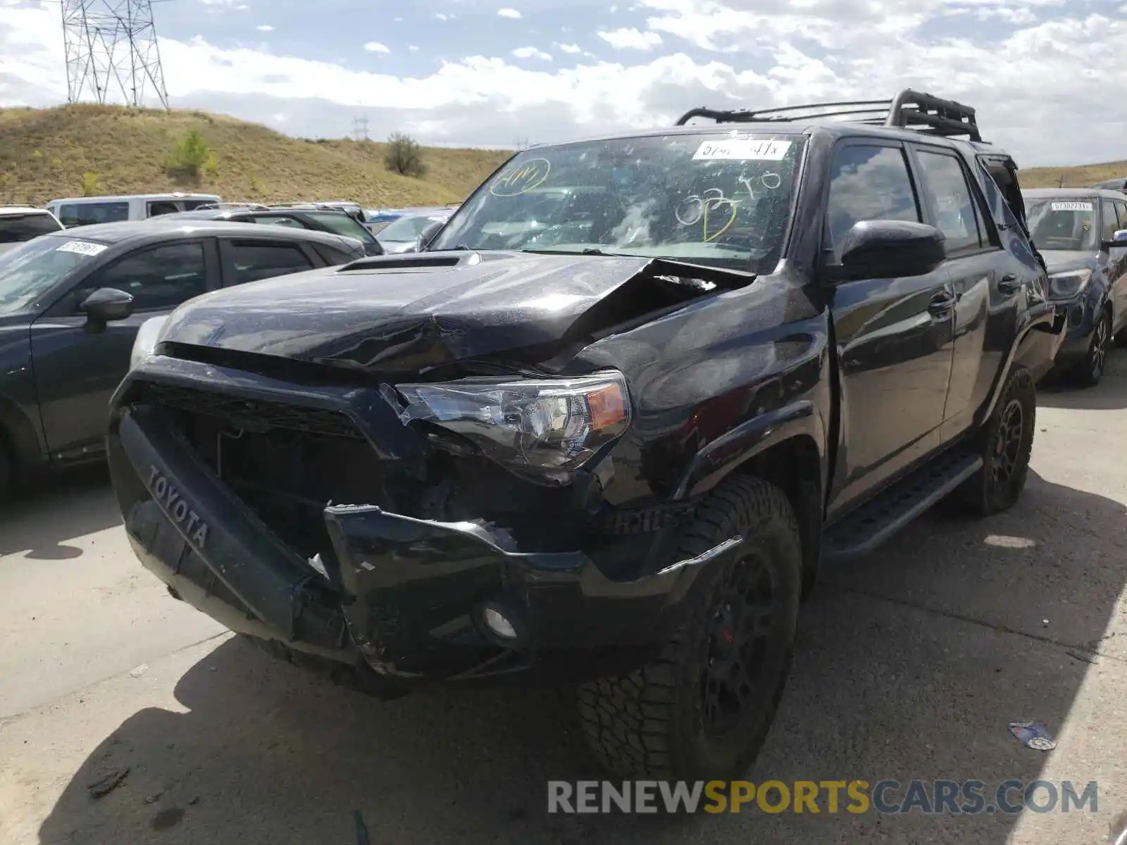 2 Photograph of a damaged car JTEBU5JR1K5663151 TOYOTA 4RUNNER 2019