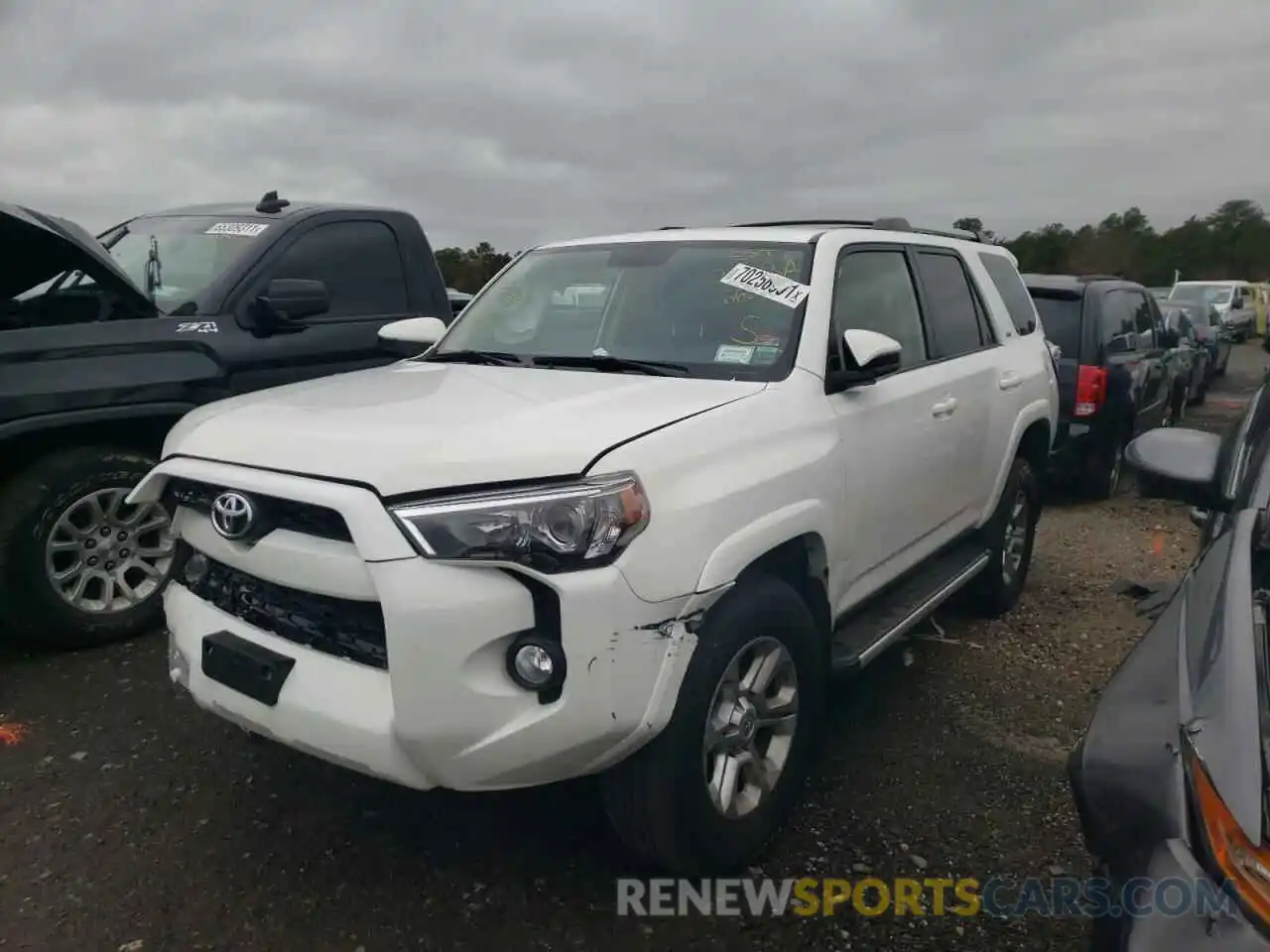 2 Photograph of a damaged car JTEBU5JR1K5665790 TOYOTA 4RUNNER 2019