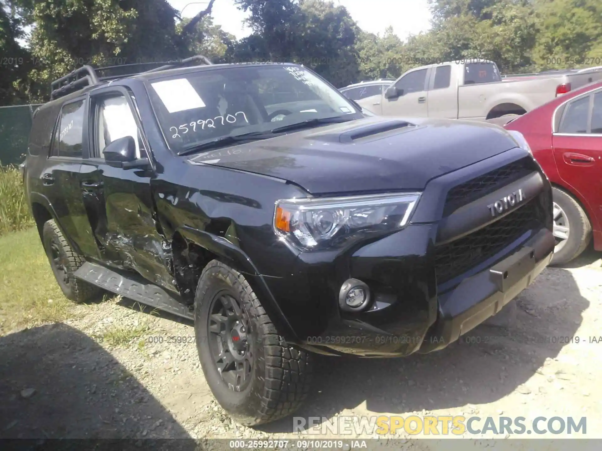 1 Photograph of a damaged car JTEBU5JR1K5684954 TOYOTA 4RUNNER 2019