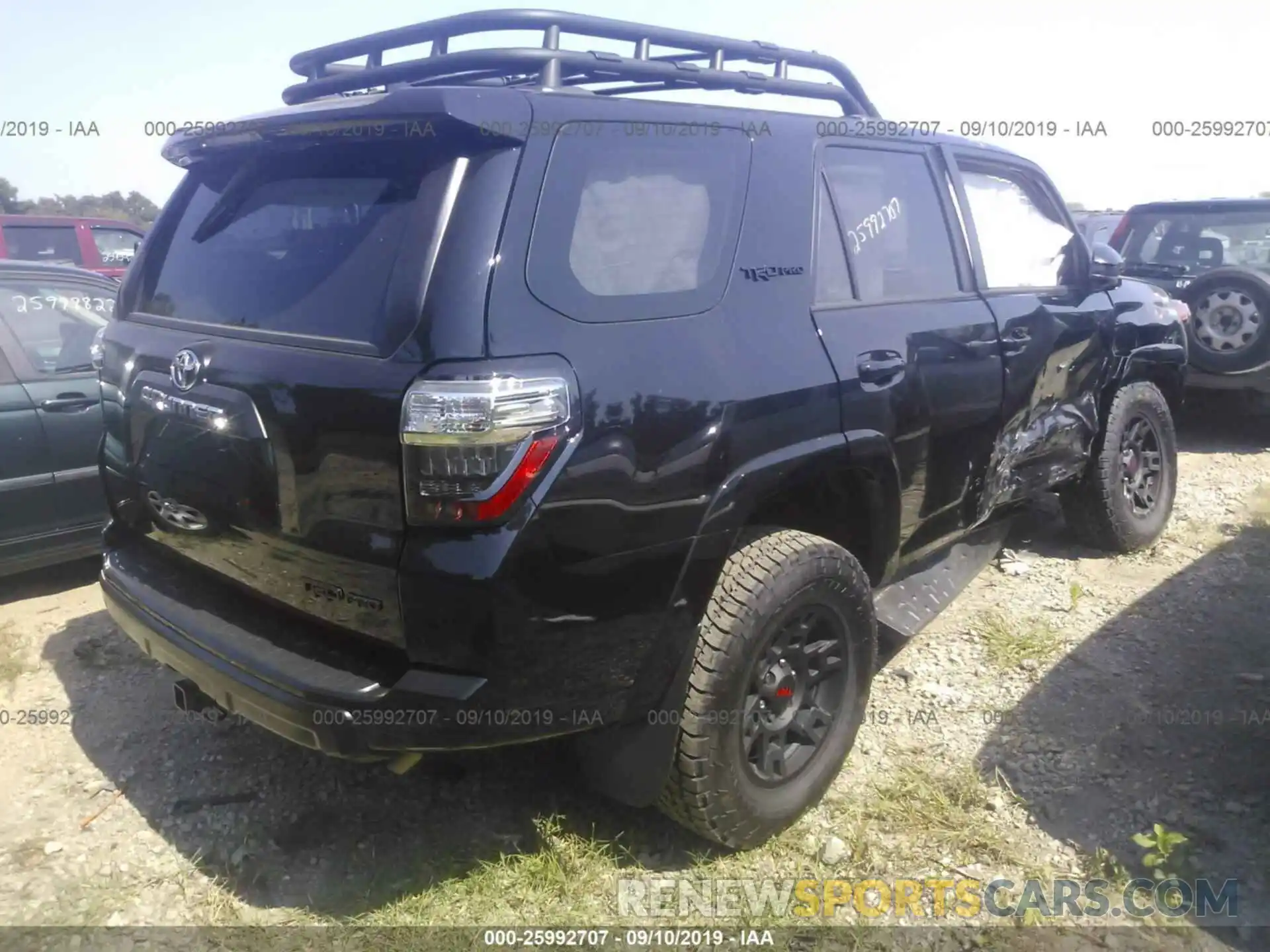 4 Фотография поврежденного автомобиля JTEBU5JR1K5684954 TOYOTA 4RUNNER 2019